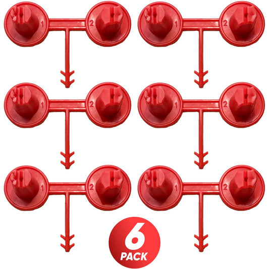 Red Nozzle Set (1-2)(Vertical - Horizontal) for Spray Foam Gun